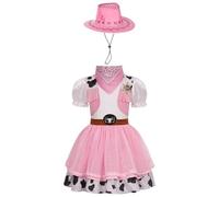Disfraz de vaquera - Traje de Western para niños, Country Ranch Apparel Niñas | Ropa de Cumpleaños Estilo Sheriff Con Flecos Festival Concierto De Ante Sintético Para Niños De Edad De Dre