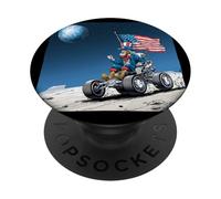Disfraz de vehículo de Superficie Lunar con América PopSockets PopGrip Adhesivo