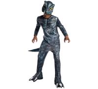 Disfraz De Velociraptor Blue Para Niños De Jurassic Dinosaurio Para Halloween