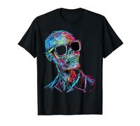 Disfraz de zombi para Halloween, gafas de sol gráficas Art Zombie Camiseta