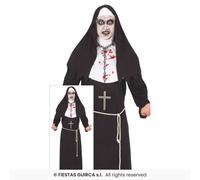 Disfraz De Zombie Monje Religioso Hombre Halloween Multicolor S-M-L