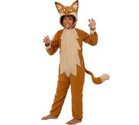 Funidelia | Disfraz de zorro para niño y niña Animales - Disfraz para niños y divertidos accesorios para Fiestas, Carnaval y Halloween - Talla 7-9 años - Marrón