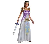 Disfraz Deluxe De La Princesa Zelda Legend Of Zelda Adulto X-Large 18-20
