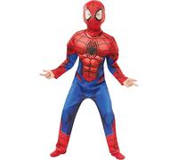 Disfraz Deluxe Oficial De Marvel Spider-Man Para Niños De 9-10 Años