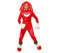 Disfraz de Sonic the Hedgehog Knuckles Deluxe para ni o, talla grande