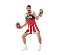 Disfraz Despedida de Soltero Hombre Animadora Diversión Novedad + Pompones