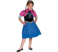Disfraz Disney Frozen Oficial Disfraz Frozen Anna Niña, Vestido Anna Frozen Niña Talla M, Niñas de 7 a 8 Años