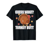 Disfraz Divertido de Acción de Gracias Guess What Turkey Butt Camiseta