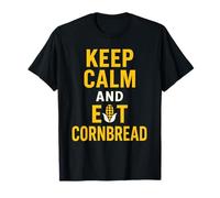 Disfraz Divertido de Acción de Gracias Keep Calm and Eat Cornbread Camiseta