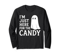 Disfraz Divertido de bajo presupuesto I'm Just Here For The Candy Manga Larga
