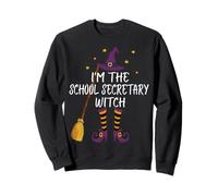 Disfraz Divertido de Bruja con Texto en inglés I'm The School Secretary Witch Sudadera