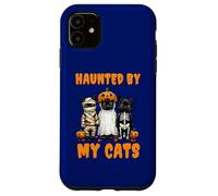 Disfraz Divertido de Calabaza Fantasma Haunted by My Cats para Halloween Carcasa para iPhone 11