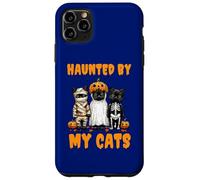 Disfraz Divertido de Calabaza Fantasma Haunted by My Cats para Halloween Carcasa para iPhone 11 Pro MAX