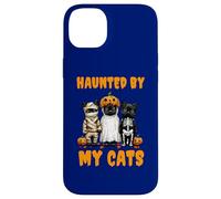 Disfraz Divertido de Calabaza Fantasma Haunted by My Cats para Halloween Carcasa para iPhone 14 Plus