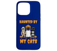 Disfraz Divertido de Calabaza Fantasma Haunted by My Cats para Halloween Carcasa para iPhone 15 Pro MAX