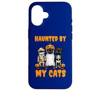 Disfraz Divertido de Calabaza Fantasma Haunted by My Cats para Halloween Carcasa para iPhone 16