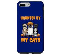 Disfraz Divertido de Calabaza Fantasma Haunted by My Cats para Halloween Carcasa para iPhone 7 Plus/8 Plus