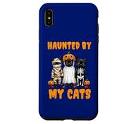 Disfraz Divertido de Calabaza Fantasma Haunted by My Cats para Halloween Carcasa para iPhone XS MAX