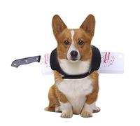 Disfraz divertido de cosplay para perro, diseño de manchas de sangre, accesorios de disfraz suave y cómodo, disfraces de Halloween para perros pequeños