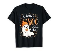 Disfraz Divertido de Embarazo de Halloween de A Little Boo Is Almost Due Camiseta