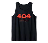 Disfraz Divertido de Error 404 Camiseta sin Mangas
