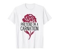 Disfraz Divertido de Florista de Halloween de fingir Que Soy un Clavel Camiseta