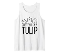 Disfraz Divertido de Florista de Halloween de fingir Que Soy un tulipán Camiseta sin Mangas