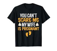 Disfraz Divertido de Halloween Can't Scare Me My Wife Is Pregnant Camiseta