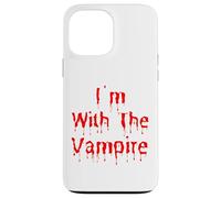 Disfraz Divertido de Halloween con Texto en inglés I'm with The Vampire Carcasa para iPhone 13 Pro MAX