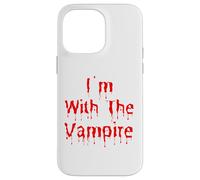 Disfraz Divertido de Halloween con Texto en inglés I'm with The Vampire Carcasa para iPhone 14 Pro MAX