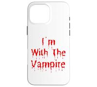 Disfraz Divertido de Halloween con Texto en inglés I'm with The Vampire Carcasa para iPhone 16 Pro MAX