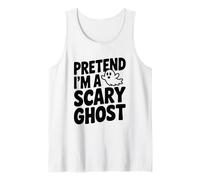 Disfraz Divertido de Halloween de fingir Que Soy un Fantasma Aterrador Camiseta sin Mangas