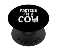 Disfraz Divertido de Halloween de fingir Que Soy una Vaca PopSockets PopGrip Adhesivo