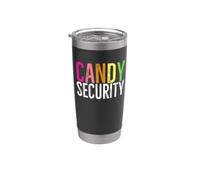 Disfraz divertido de Halloween de última hora de Candy Security Vaso térmico de acero inoxidable de doble pared