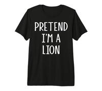 Disfraz Divertido de Halloween de último Minuto de simulación Soy león Camiseta Premium