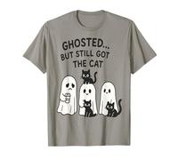 Disfraz Divertido de Halloween Ghosted Still Got The Cat Camiseta