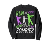 Disfraz Divertido de Halloween Run Like You'Re Running from Zombies Sudadera