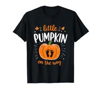 Disfraz Divertido de Little Pumpkin On The Way Baby Announcement Camiseta