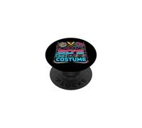 Disfraz Divertido de los años 80 con Texto en inglés This Is My 80's Costume PopSockets PopGrip Adhesivo