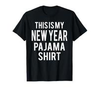 Disfraz Divertido de Pijama This Is My New Year Lazy Camiseta