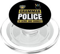Disfraz Divertido de policía de gramática para Regalo para Profesores y Estudiantes PopSockets PopGrip para MagSafe