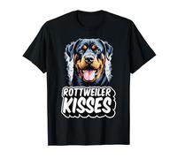 Disfraz divertido de Rottweiler Kisses Dog Love para dueño de un perro Camiseta