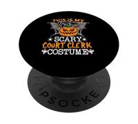 Disfraz Divertido de Secretario de la Corte This Is My Scary para Fiesta de Halloween PopSockets PopGrip Adhesivo