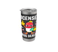 Disfraz divertido de traficante de drogas con licencia RN enfermera farmacéutica Vaso térmico de acero inoxidable de doble pared