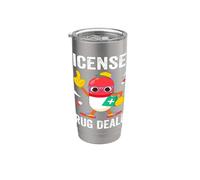 Disfraz divertido de traficante de drogas con licencia RN enfermera farmacéutica Vaso térmico de acero inoxidable de doble pared