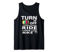 Disfraz Divertido para Amantes del Paseo en Bicicleta Turn It Off Ride Your Bike Camiseta sin Mangas