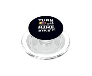 Disfraz Divertido para Amantes del Paseo en Bicicleta Turn It Off Ride Your Bike PopSockets PopGrip para MagSafe