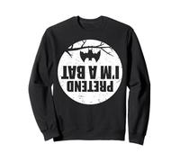 Disfraz Divertido para Fiesta de Halloween de simulación Soy un murciélago Sudadera