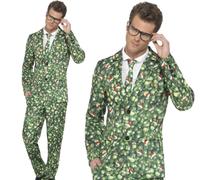 Disfraz Elegante De Navidad Para Hombres Traje De Col Rizado M-XL