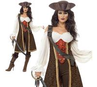 Disfraz Elegante De Pirata Para Dama Nuevas Del Alto Mar Caribeño